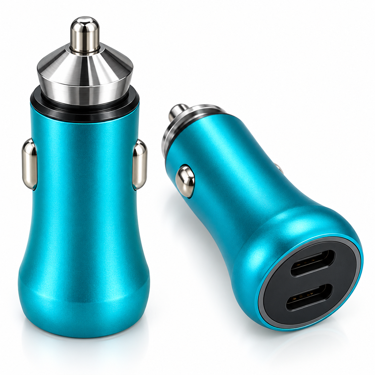 Dual USB Car Charger Adapter – Compact Fast Charging for Smartphones